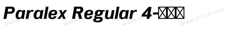 Paralex Regular 4字体转换